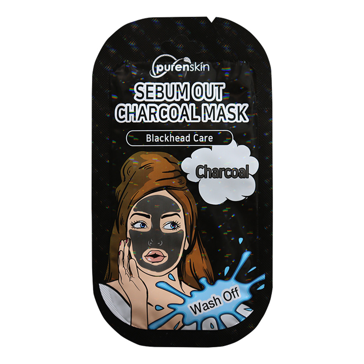 PurenSkin Sebum Out Charcoal Mask Oczyszczająca Maseczka do Twarzy Charcoal 10g