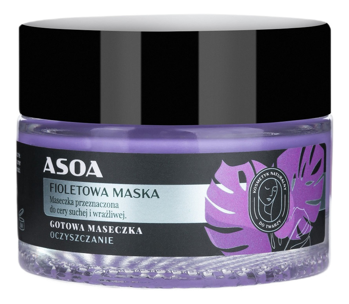 Gotowa maseczka do twarzy Fioletowa Glinka