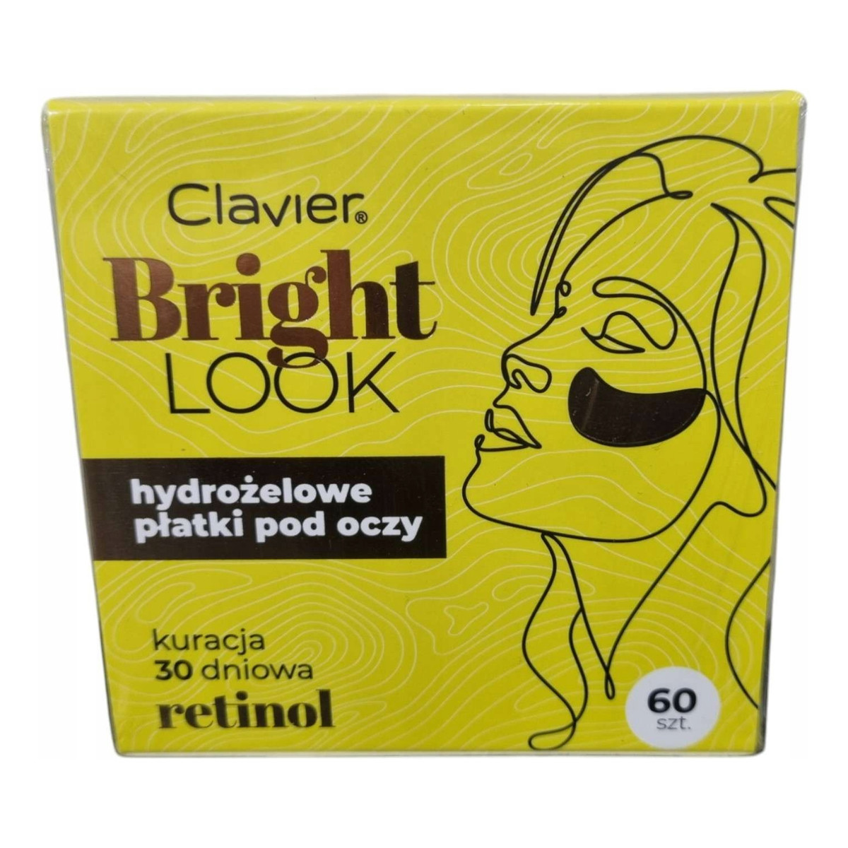 Clavier Bright look hydrożelowe płatki pod oczy Retinol 60szt. x2