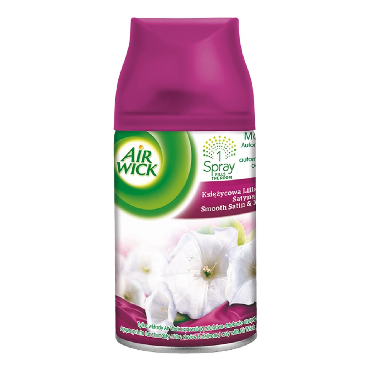 Air Wick Freshmatic Wkład do automatycznego odświeżacza powietrza Księżycowa Lilia Otulona Satyną 250ml