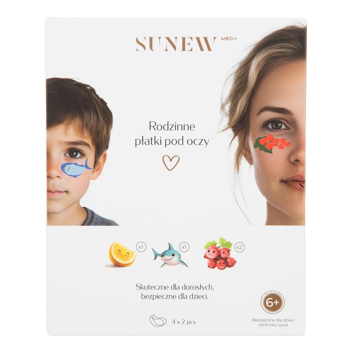 SunewMed+ Family eye patches rodzinne płatki pod oczy 4x2szt.