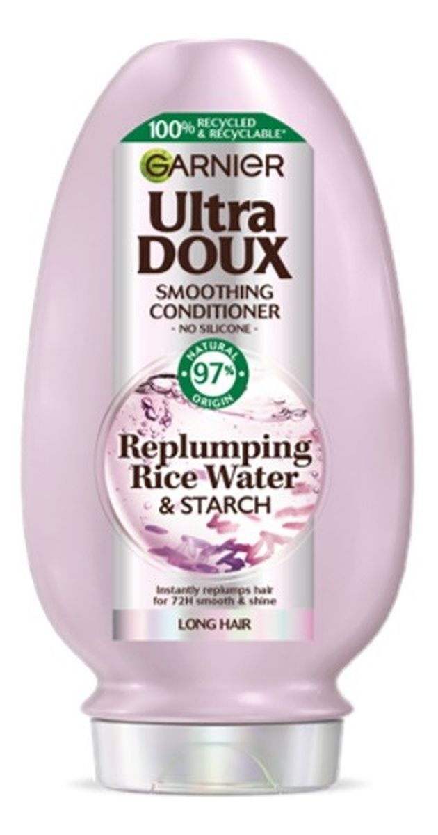 Ultra doux odżywka do włosów długich replumping rise water & starch (woda ryżowa i skrobia)