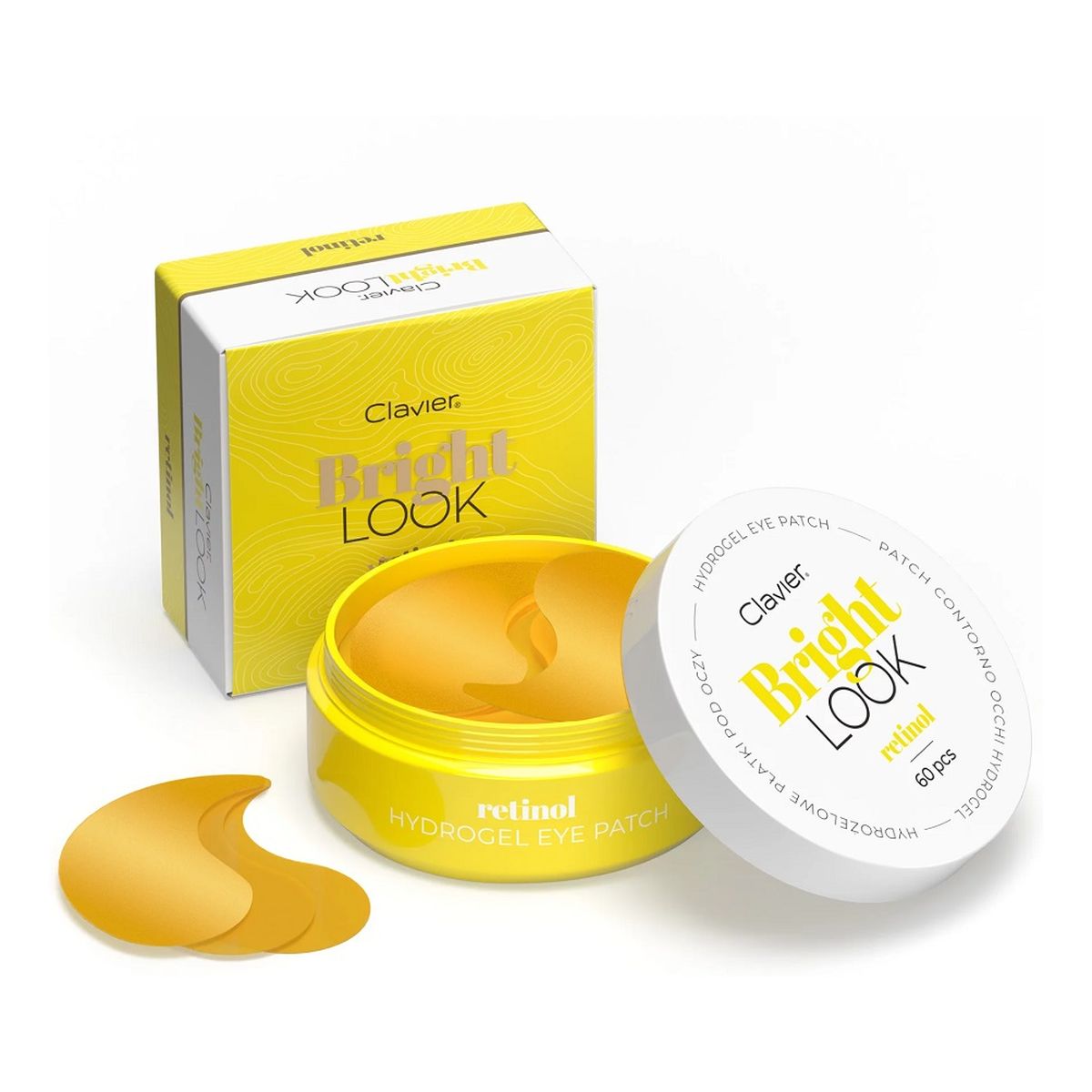 Clavier Bright look hydrożelowe płatki pod oczy Retinol 60szt.