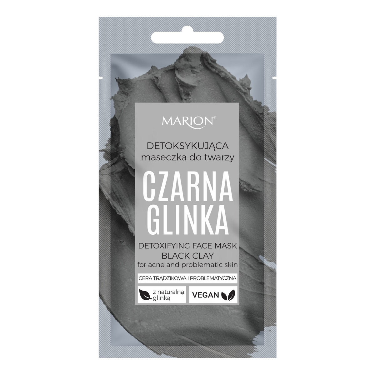 Marion Glinka Czarna detoksykująca maska do twarzy 8ml