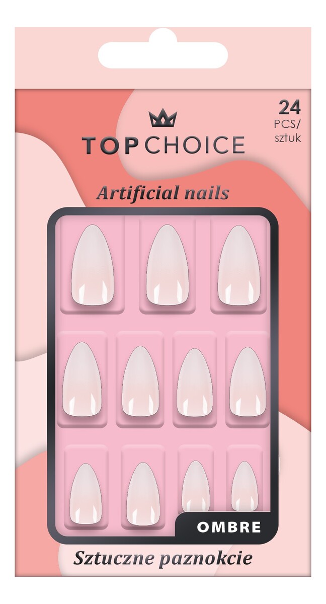 Sztuczne paznokcie Long Almond Ombre