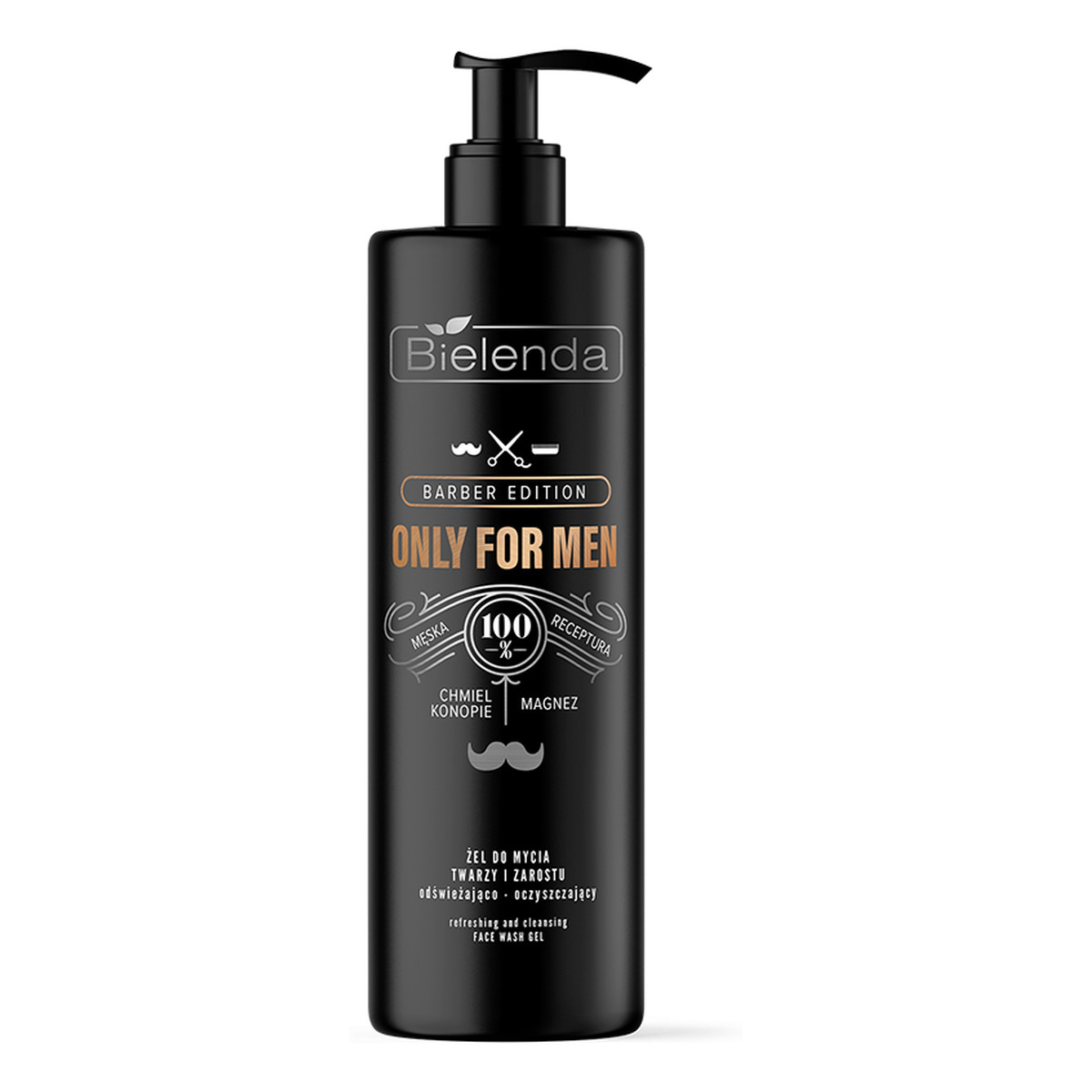 Bielenda Barber Edition Żel do mycia twarzy i zarostu odświeżająco-oczyszczający 190g