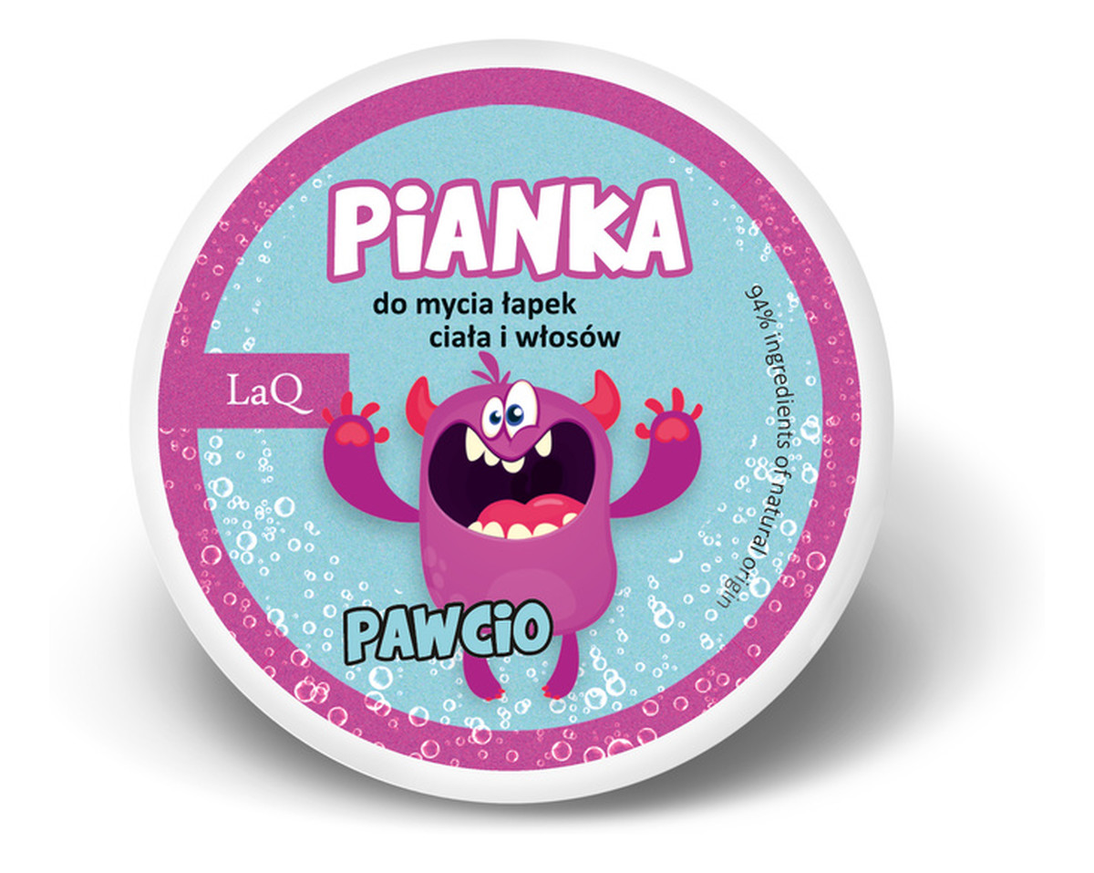Pianka do mycia łapek, ciała i włosów PAWCIO dla dzieci