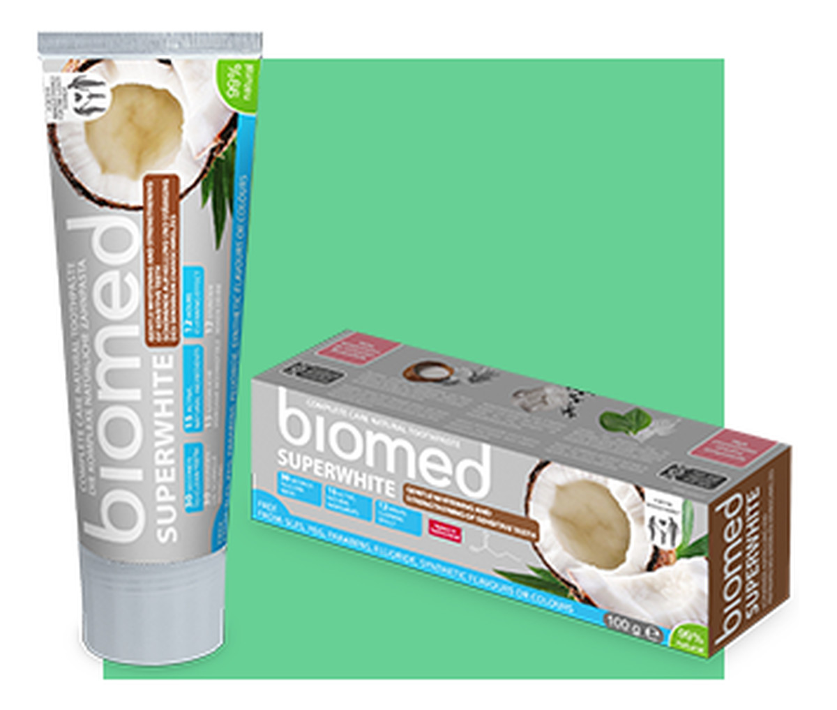 Biomed Superwhite Wybielająca Pasta Do Zębów Do Remineralizacji i Wzmocnienia Szkliwa