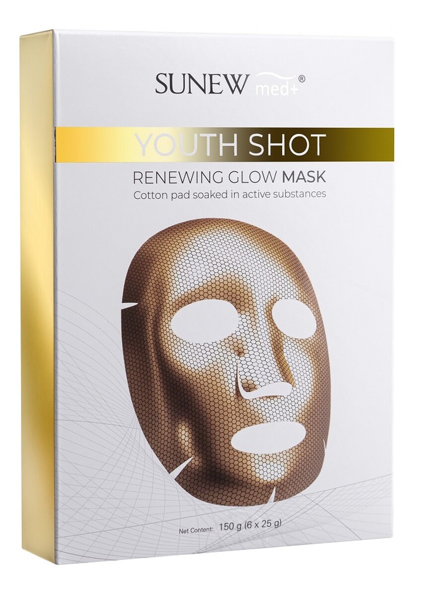 Youth shot renewing glow mask rozświetlająca maska w płachcie 6x25g