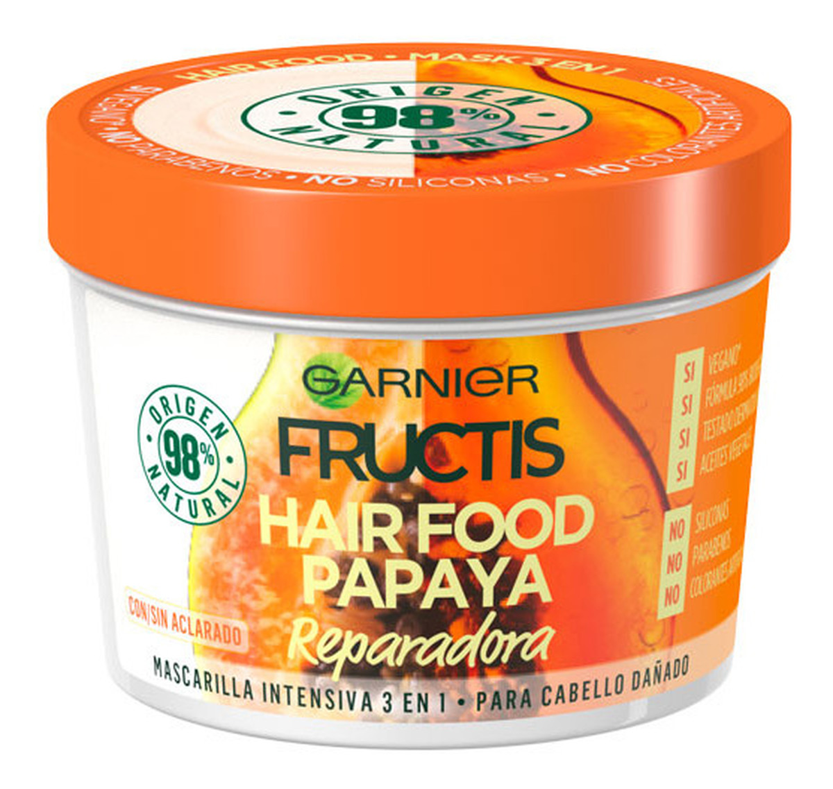 Hair Food 3w1 maska regenerująca do włosów zniszczonych Papaya