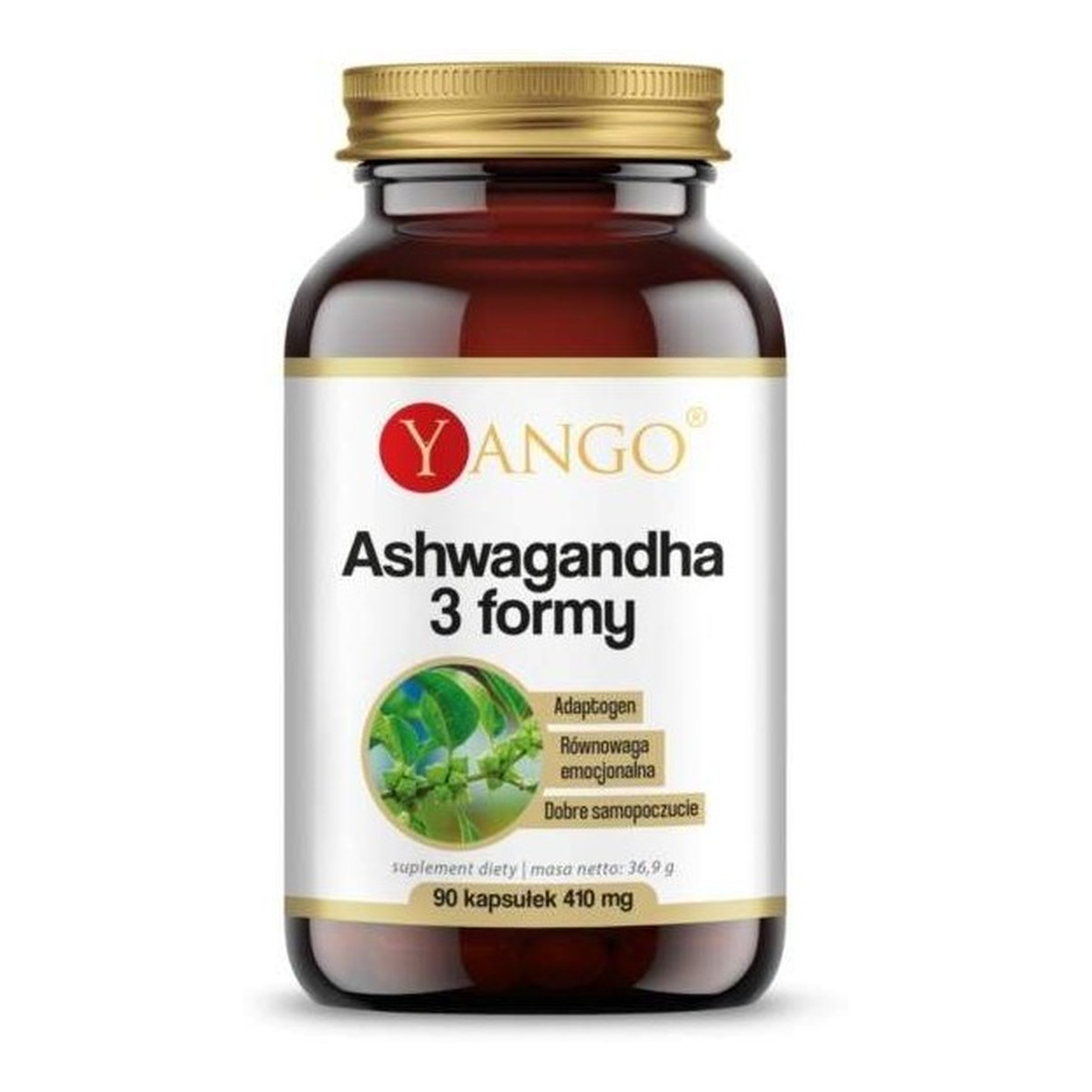 Yango Ashwagandha 3 formy suplement diety 90 kapsułek