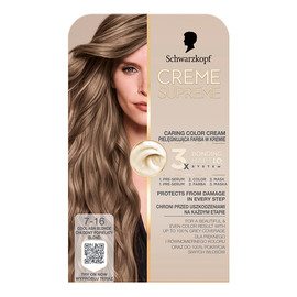 Creme supreme farba do włosów odcień 7-16 coll ash dark blonde