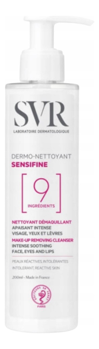 Sensifine dermo-nettoyant intensywnie łagodzący płyn do demakijażu twarzy i oczu