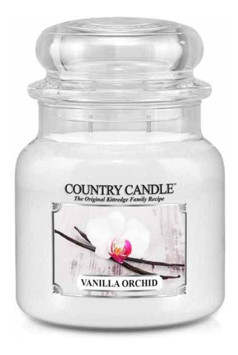 Średnia świeca zapachowa z dwoma knotami vanilla orchid