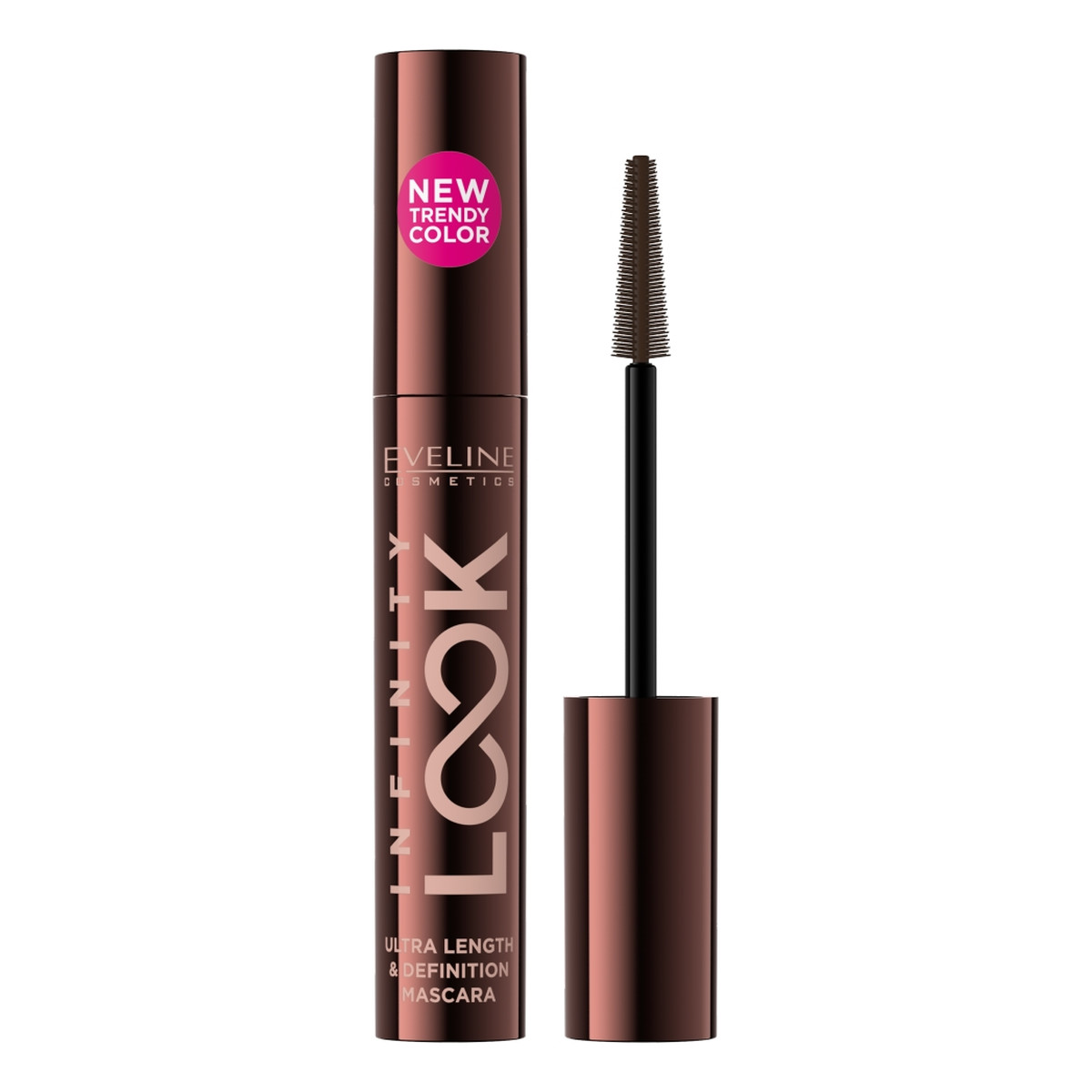 Eveline Infinity Look wydłużająco-definiujący tusz do rzęs Brązowy 7ml