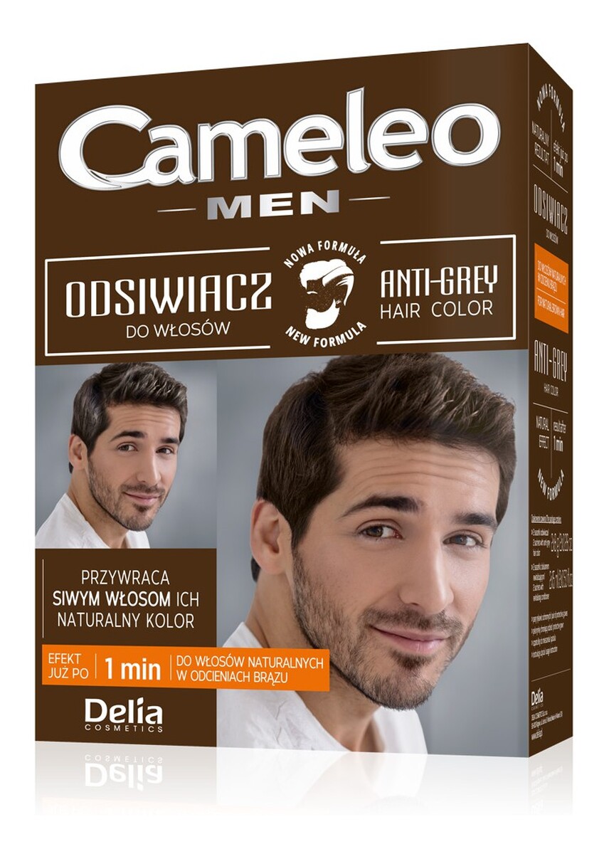 Men Redukcja Siwizny Odsiwiacz Dla Mężczyzn Włosy Brązowe