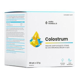 Colustrum 1000g suplement diety Banan 30x3.1g