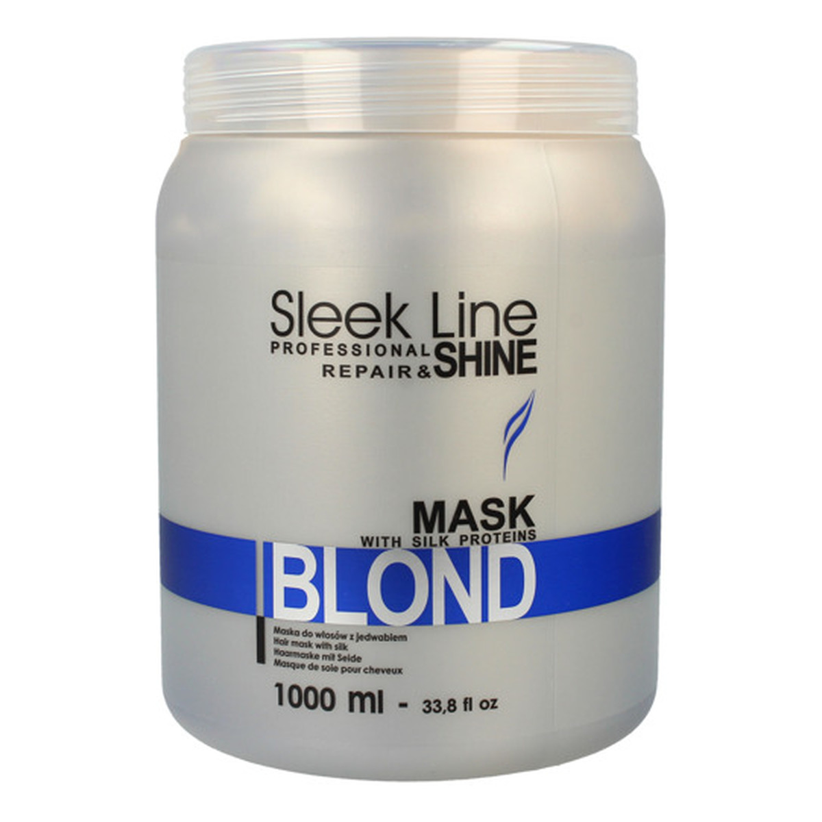 Stapiz Sleek Line Blond Mask Maska z jedwabiem do włosów blond zapewniająca platynowy odcień 1000ml