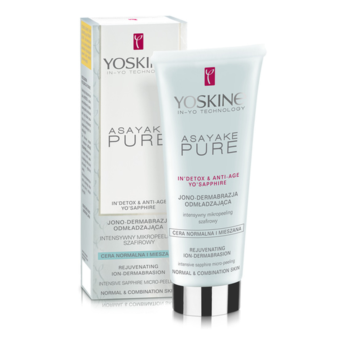 Yoskine IN-YO TECHNOLOGY ASAYAKE PURE JONO-Dermabrazja Odmładzająca - Szafirowy Peeling 75ml