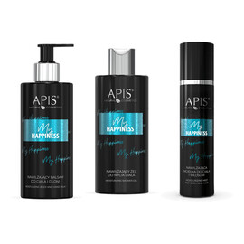 Nawilżający balsam do ciała i dłoni 300ml + Mgiełka do ciała włosów 150ml + Żel pod prysznic 300ml