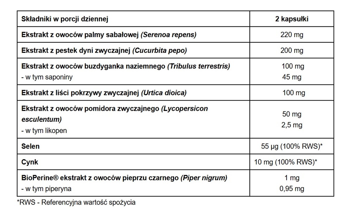 Prostalvit™+ suplement diety 60 kapsułek