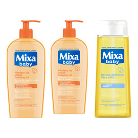 Delikatny Płyn Do Kąpieli i Mycia z Olejkiem 2x400ml + Bardzo delikatny szampon 300ml