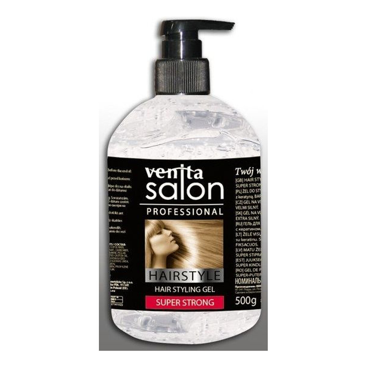 Venita Salon żel do włosów super strong 500ml