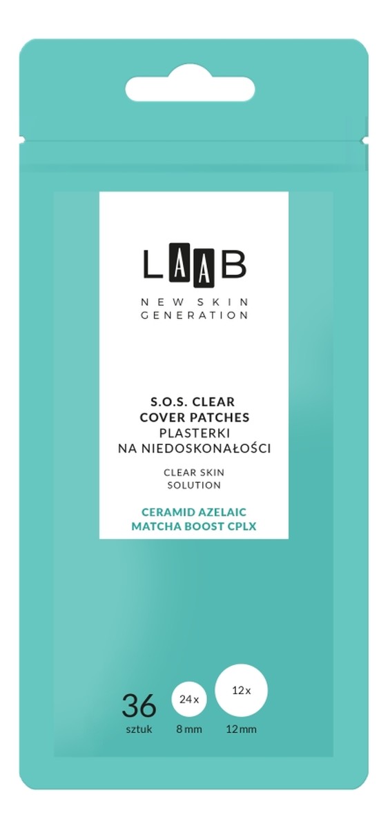 Laab clear skin solution plasterki na niedoskonałości 36szt.