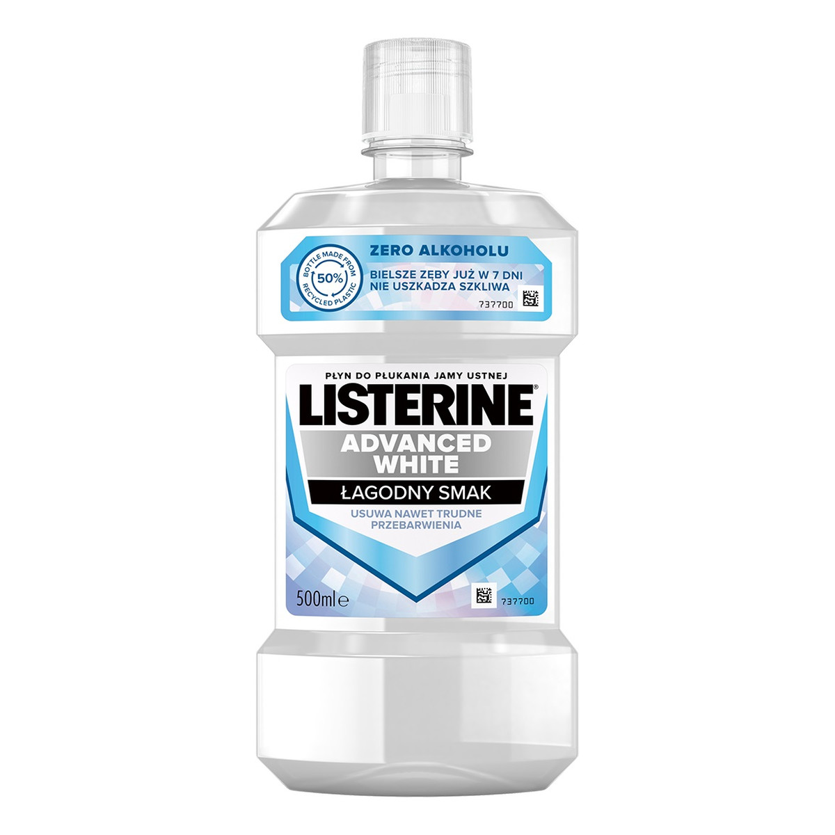 Listerine Advanced white płyn do płukania jamy ustnej mild taste 500ml