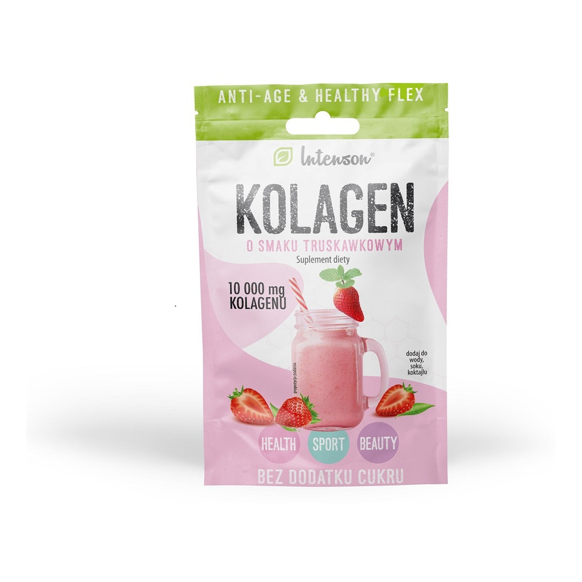 Intenson Kolagen o smaku truskawkowym suplement diety 11g