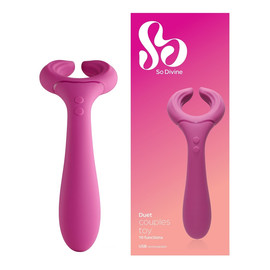 Duet couples vibrator stymulujący wibrator dla par pink