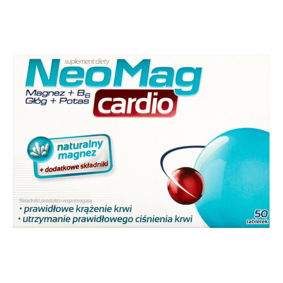 NeoMag Cardio suplement diety wspomagający prawidłowe krążenie krwi 50 tabletek