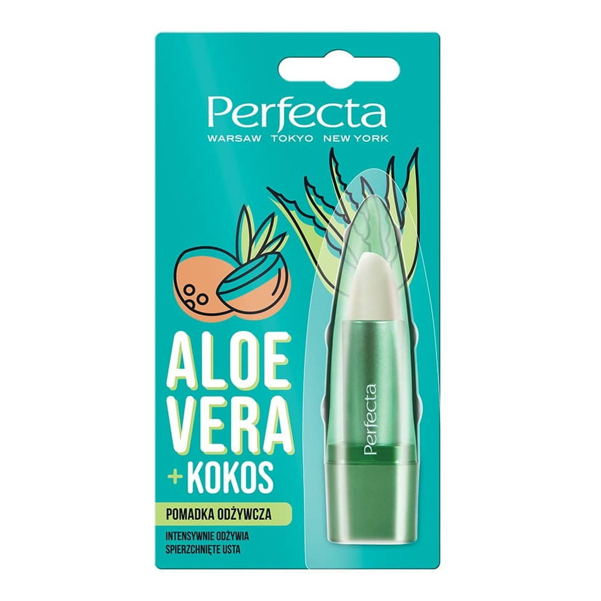 Perfecta Pomadka do ust odżywcza Aloe Vera + Kokos 5g
