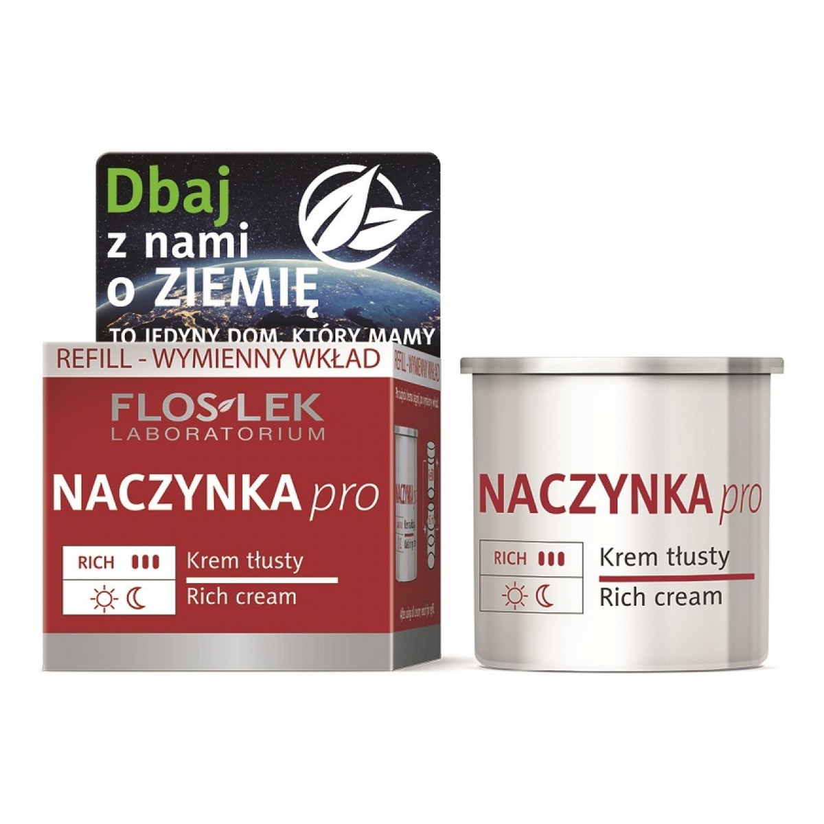 FlosLek Naczynka Pro Krem tłusty na dzień i noc - ZAPAS 50ml