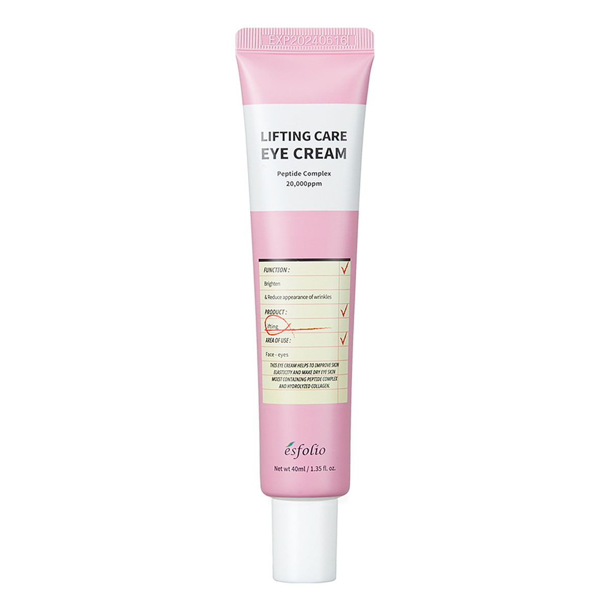Esfolio Lifting Care Eye Cream liftingujący Krem pod oczy z peptydami 40ml