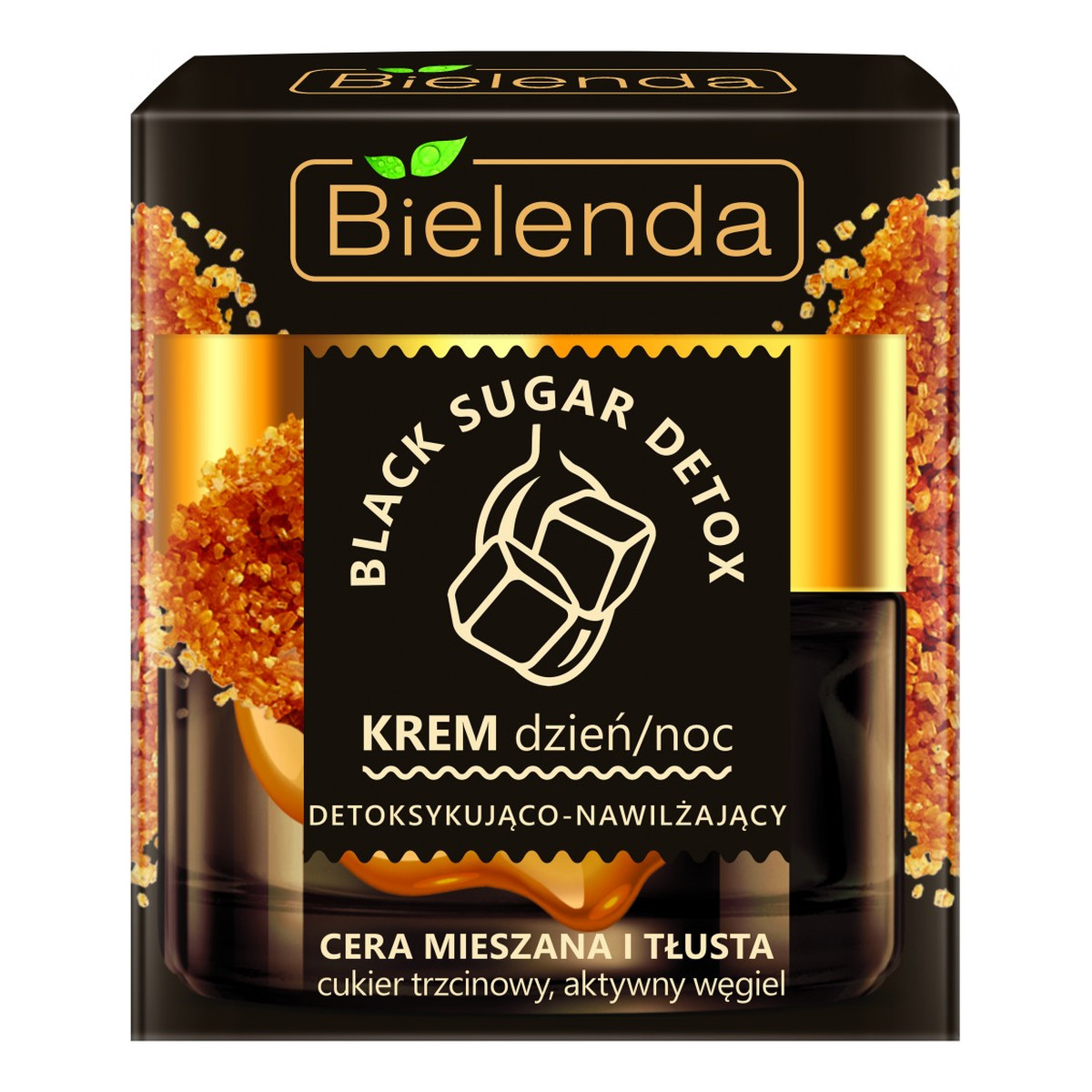 Bielenda Black Sugar Detox detoksykująco – nawilżający krem na dzień i na noc 50ml