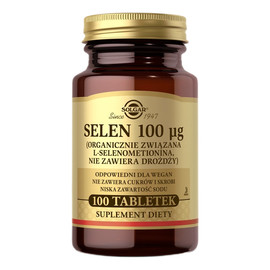 Solgar_selen suplement diety 100mcg 100 tabletek