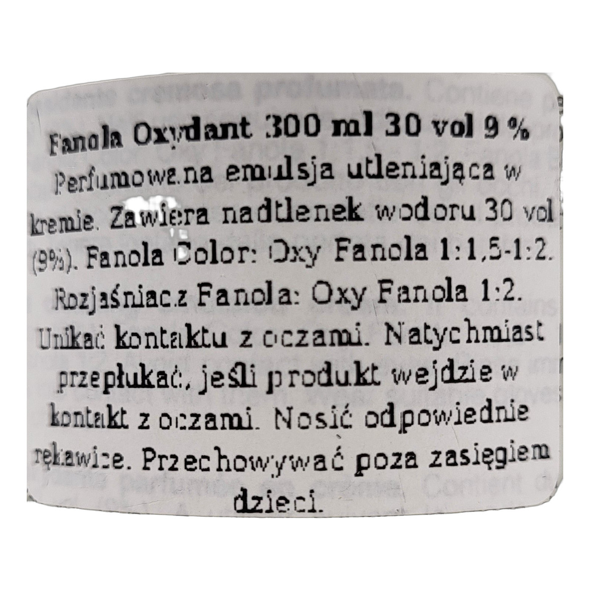Fanola Oxydant utleniacz do wlosów 30 vol 9 % 300ml