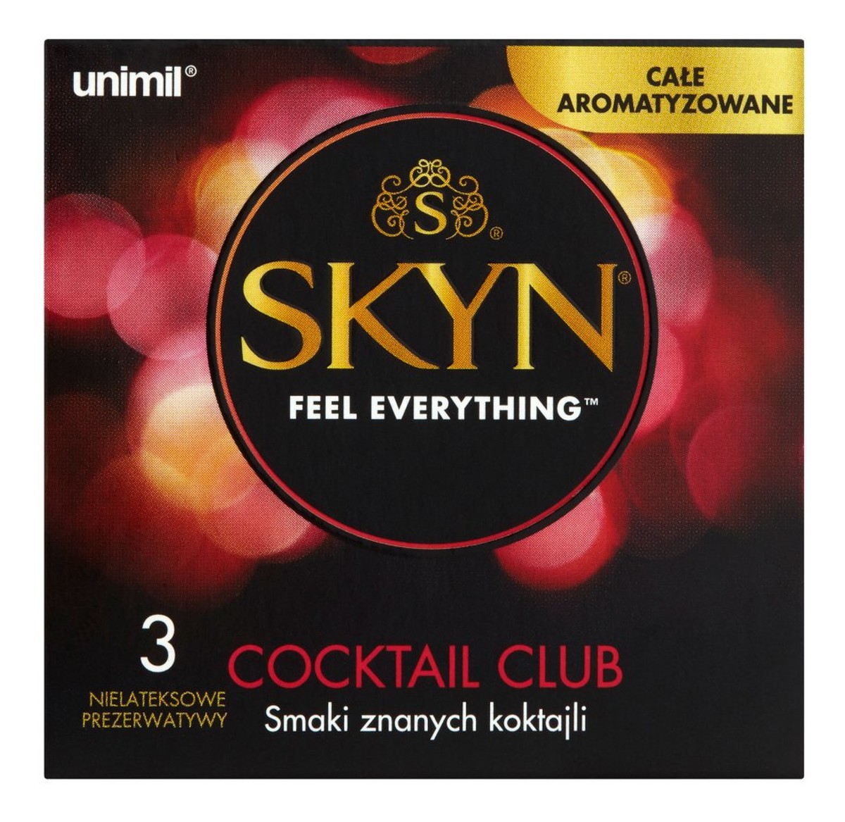 Cocktail Club Nielateksowe prezerwatywy 3szt