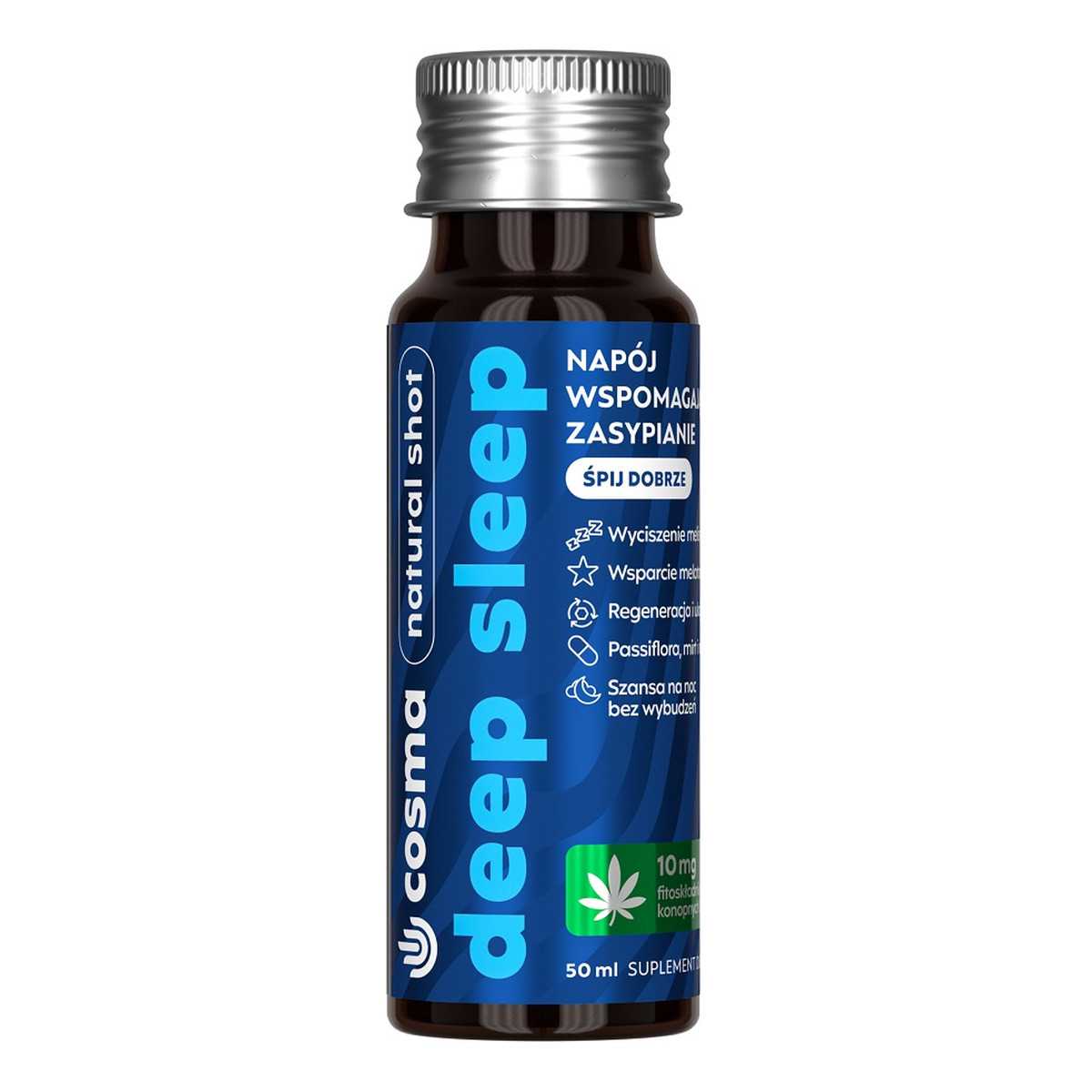 Cosma Cannabis Deep Sleep naturalny shot wspierający sen 50ml