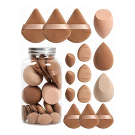 Zestaw gąbeczek do makijażu Brown Cream Duo GB21BR