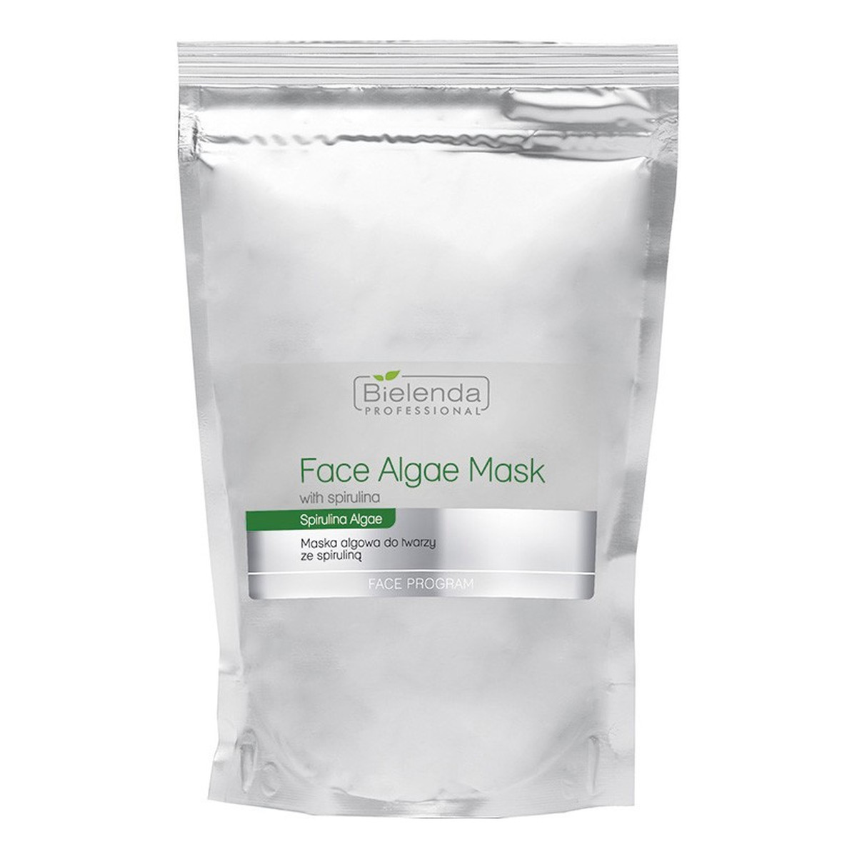 Bielenda Professional Face Algae Mask Maska Algowa Ze Spiruliną Zapas Cera Niedotleniona Szara Cera palacza 190g