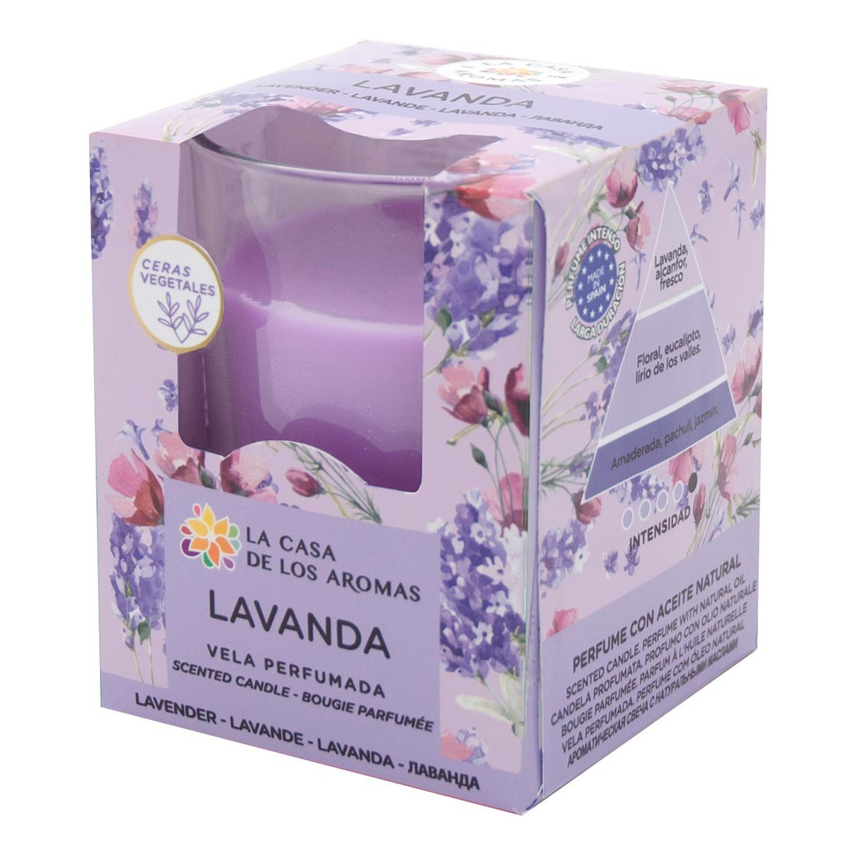 La Casa De Los Aromas Świeca zapachowa Lawenda 140g