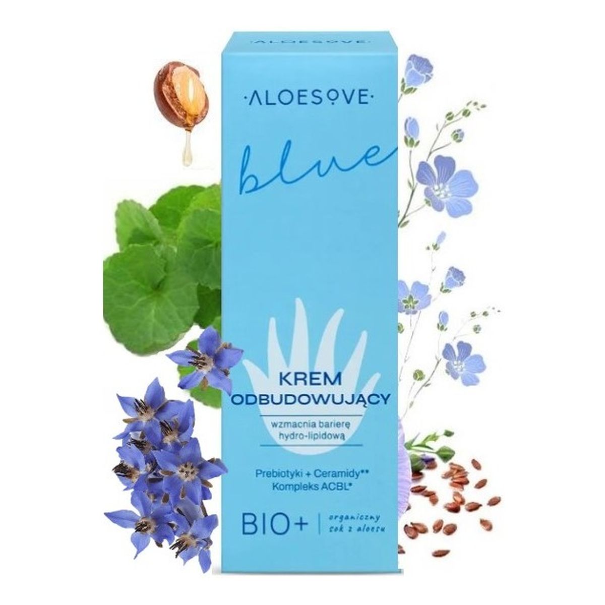 Aloesove Blue Odbudowujący krem do twarzy 50ml