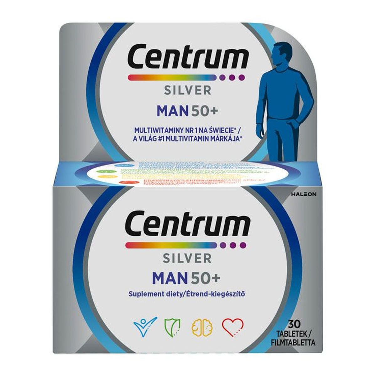 Centrum Silver man 50+ multiwitaminy dla mężczyzn suplement diety 30 tabletek