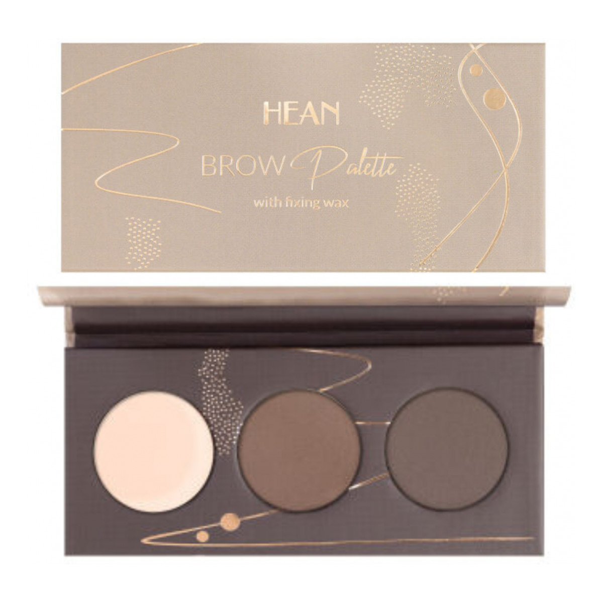 Hean Paleta do brwi z cieniem rozświetlającym Brow Palette 6g
