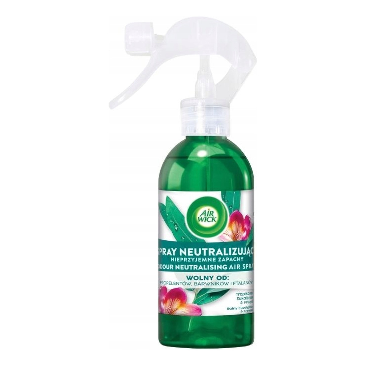 Air Wick Spray neutralizujący nieprzyjemne zapachy Tropikalny Eukaliptus & Frezja 237ml