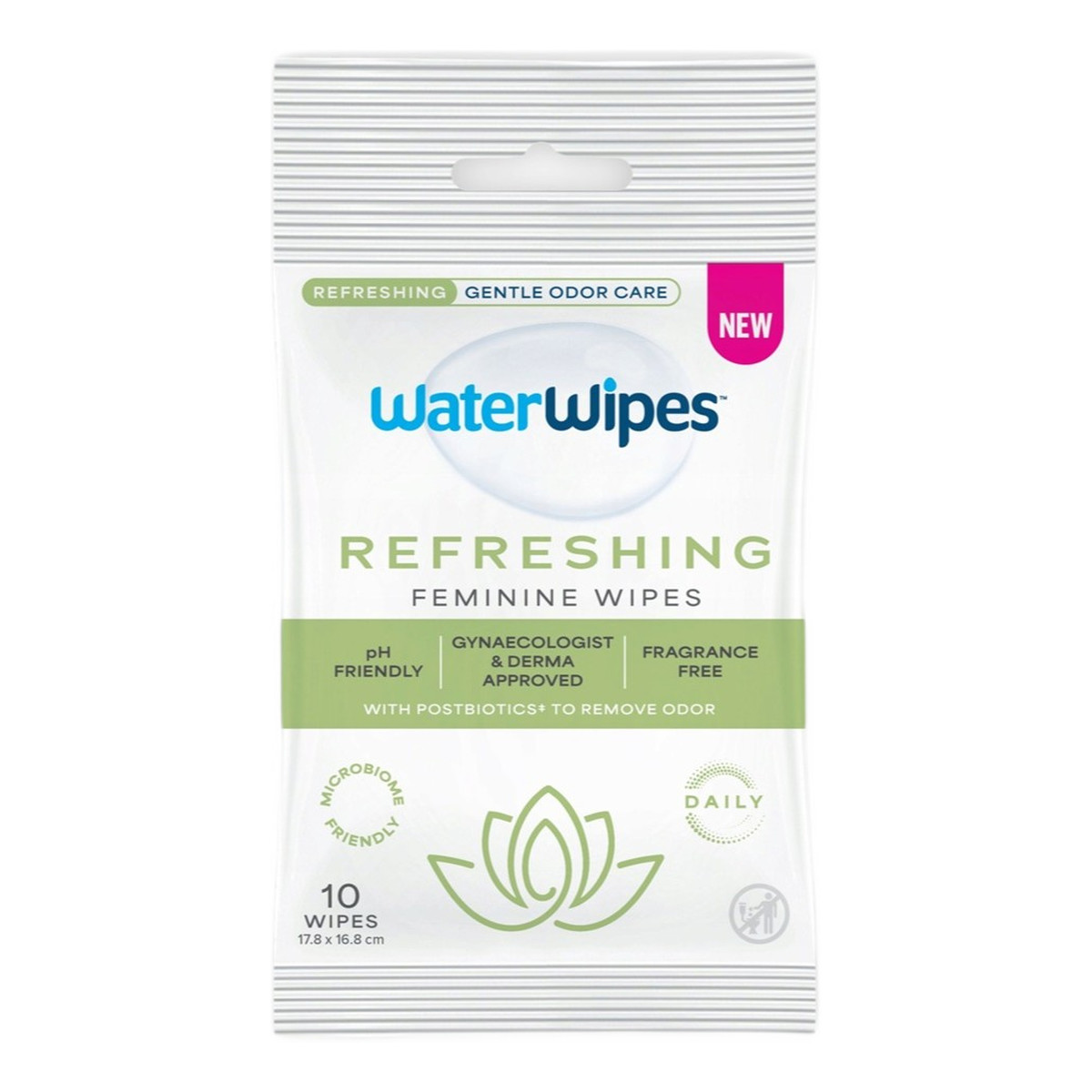 WaterWipes Refreshing Feminine Wipes chusteczki nawilżane do higieny intymnej 10szt.