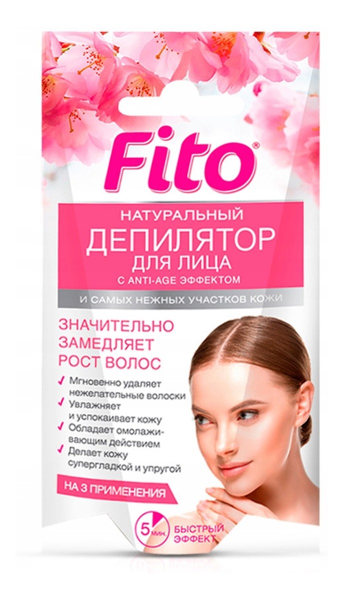 krem do depilacji twarzy i delikatnych obszarów skóry Anti–age 3x5ml