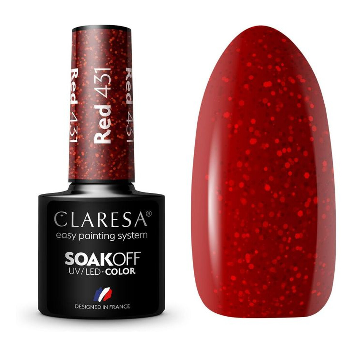 Claresa Red Lakier Hybrydowy 5ml